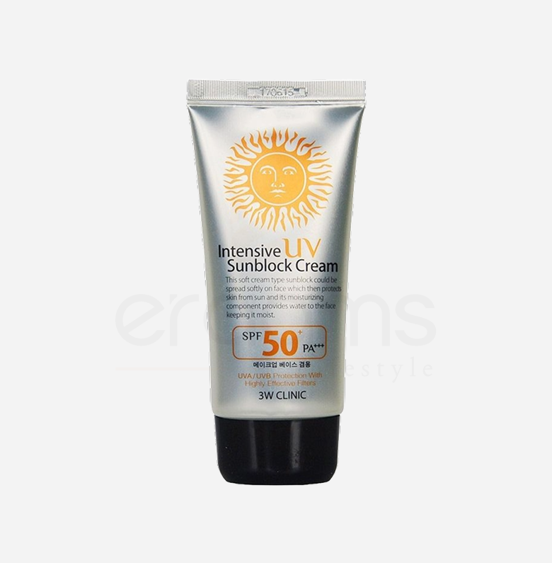 3W Clinic Intensive UV Sunblock Cream SPF 50+ PA+++ – 70ml