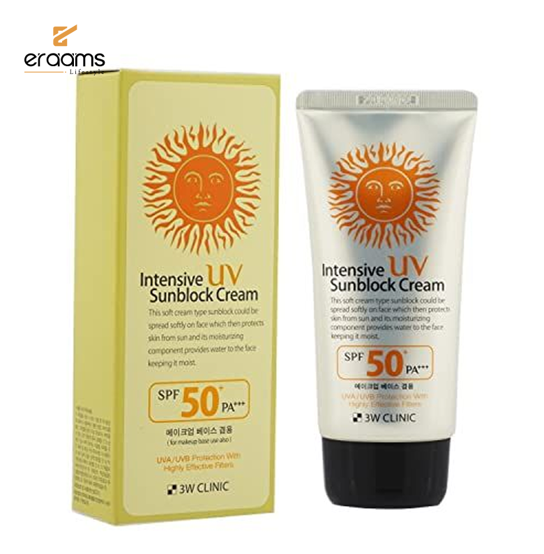 3W Clinic Intensive UV Sunblock Cream SPF 50+ PA+++ – 70ml - Image 2