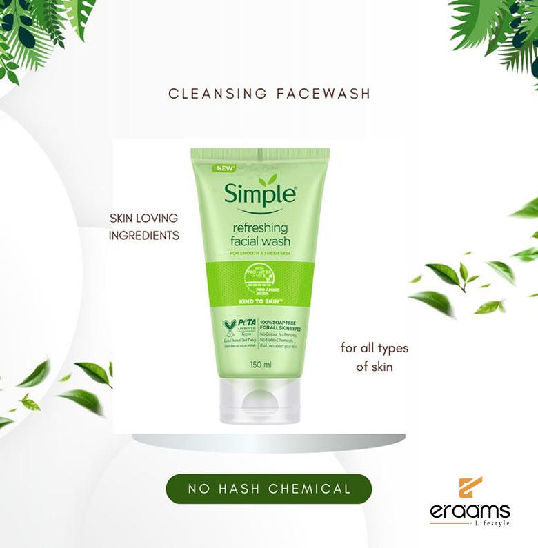 Simple Moisturising Facial Wash – 150ml - Image 2